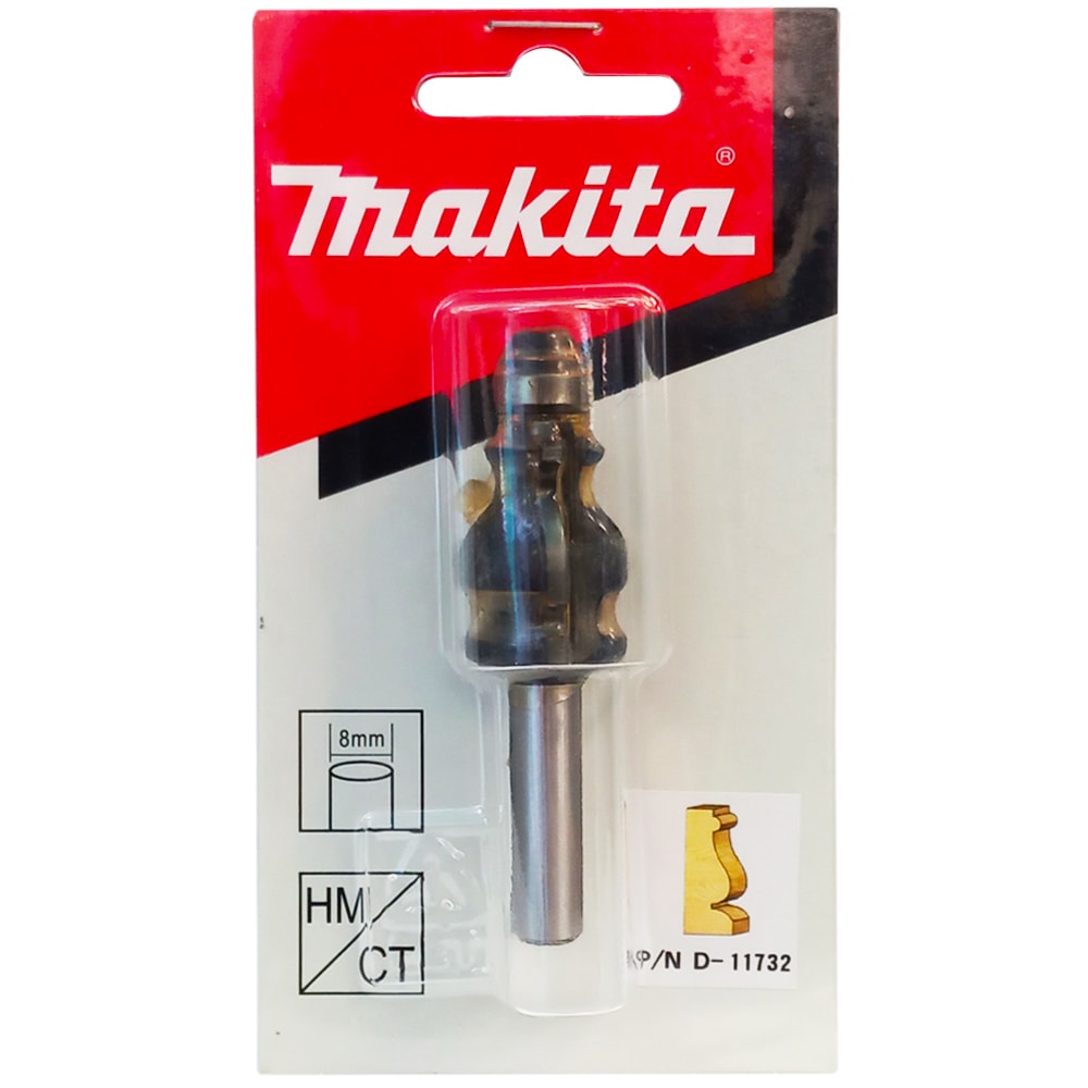 Фреза кромочная (фигурная) R1.98 19.05х25.4х32 / хв 8 MAKITA (D-11732)