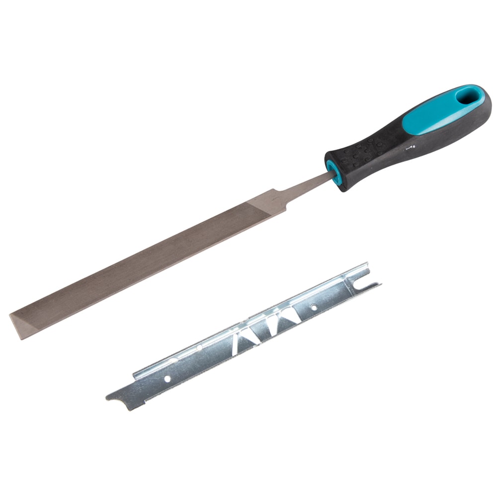 Напильник плоский с рукояткой / шаблоном для ухода за цепью, MAKITA, фото 3