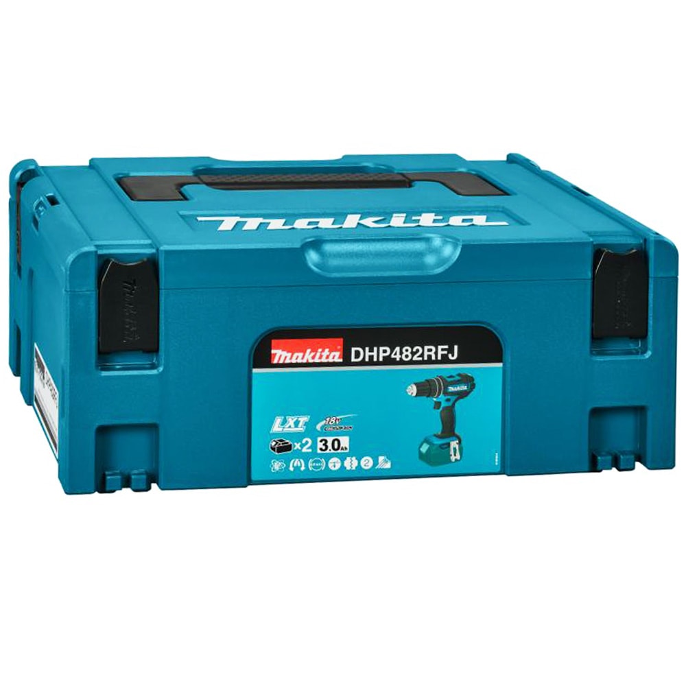 Дрель-шуруповерт ударная аккумуляторная DHP482RFJ (DHP 482 RFJ) MAKITA, фото 2