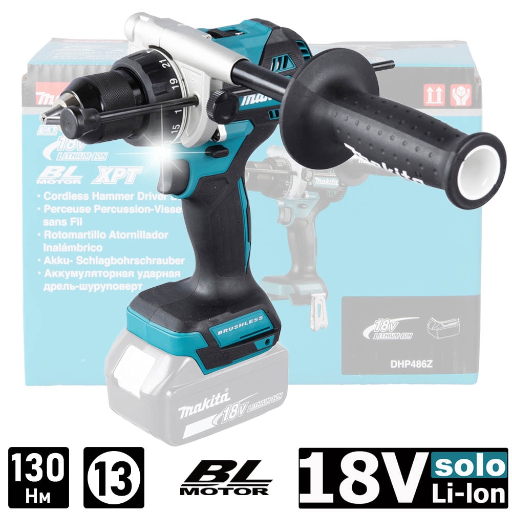 Дрель-шуруповерт ударная аккумуляторная DHP486Z (DHP 486 Z) MAKITA