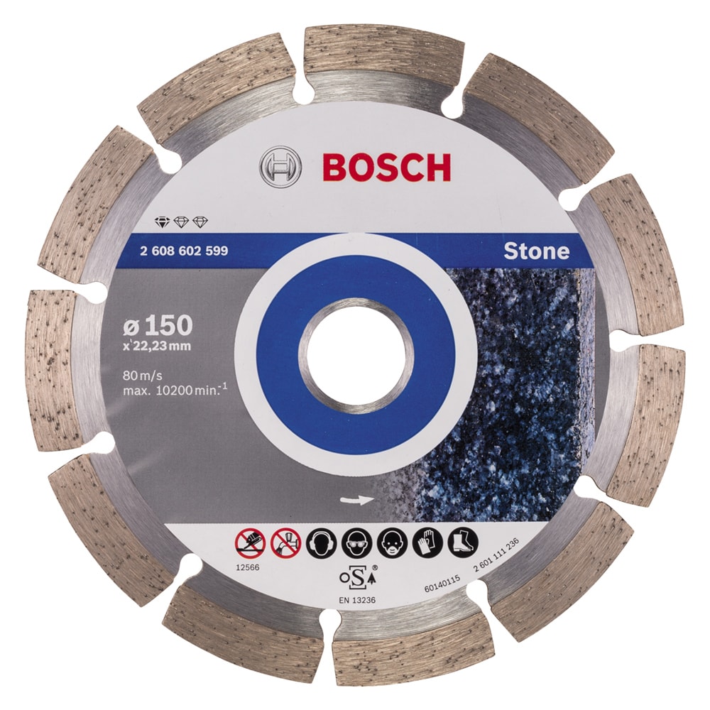 Алмазный круг 150х22,23 мм Standard for Stone, BOSCH, фото 2