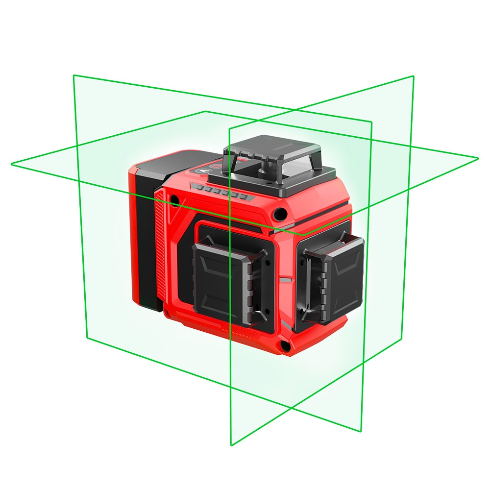 Нивелир лазерный PLANO 3D (Зеленый / 30/60 м / 3 луча / ± 0.3 мм/м / Li-Ion / Сумка), CONDTROL, фото 3