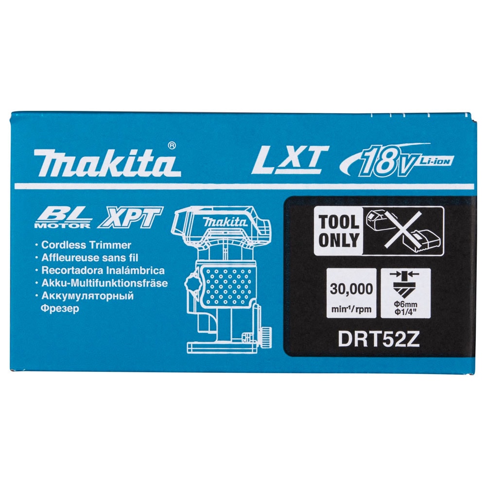 Фрезер кромочный аккумуляторный DRT52Z (DRT 52 Z) MAKITA, фото 2