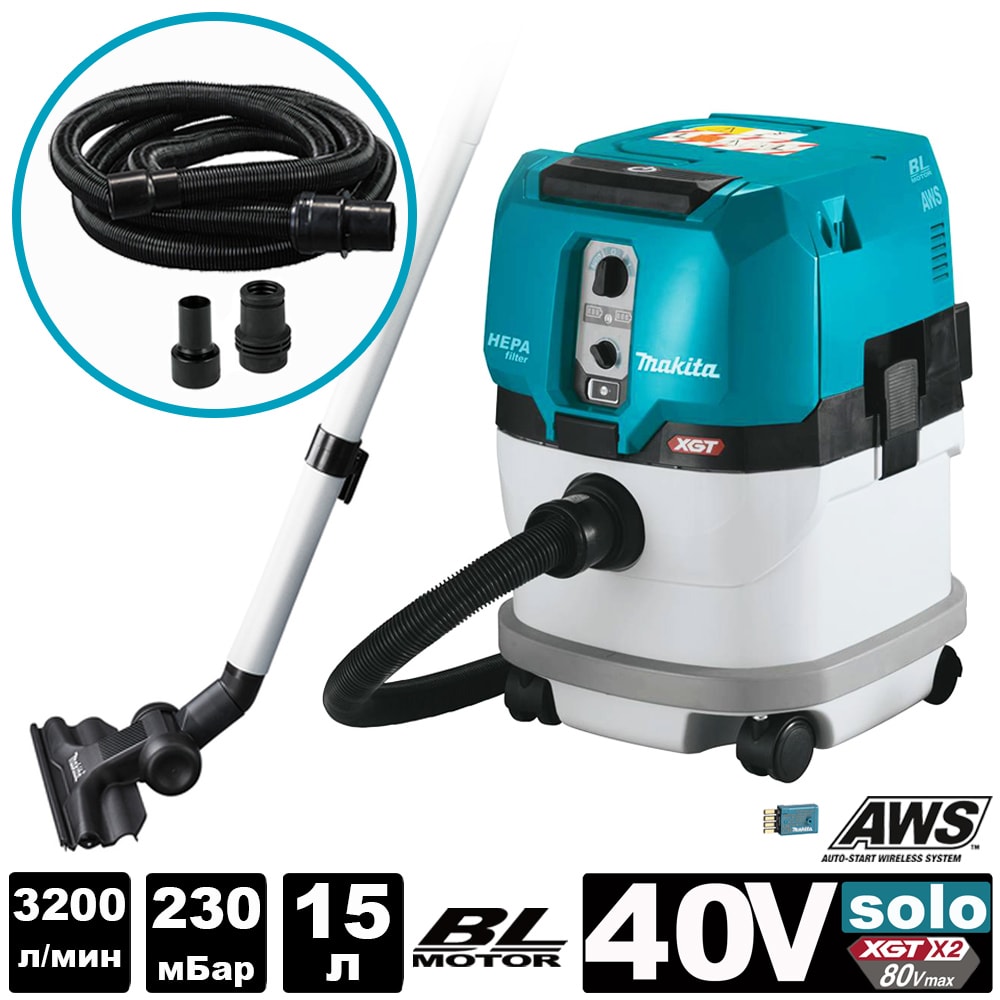 Пылесос аккумуляторный VC004GLZ01 (VC 004 GLZ01) MAKITA