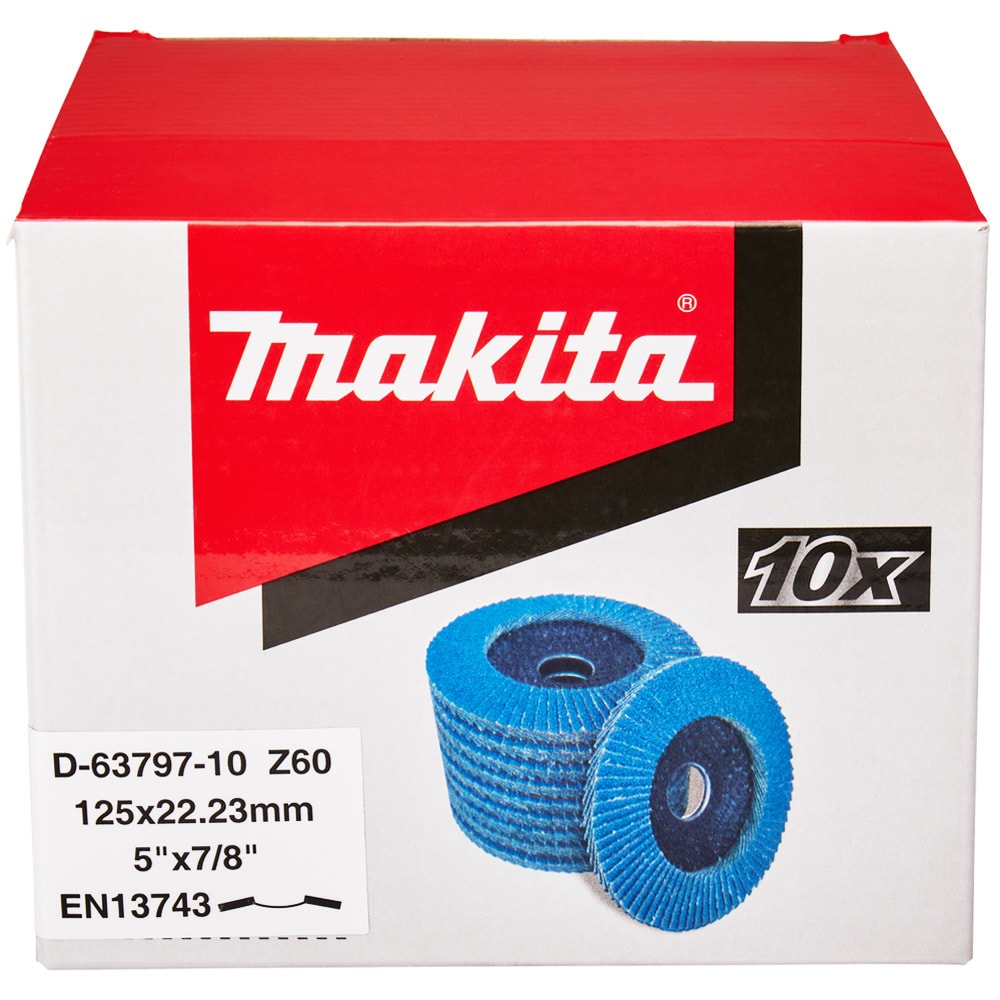 Лепестковый шлифкруг 125x22,23 мм Z60 (вогнутый) MAKITA (D-63797), фото 4
