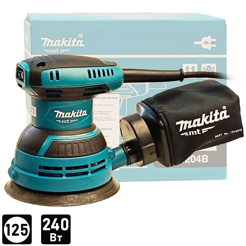 Эксцентриковая шлифмашина M9204B (M 9204 B) MAKITA MT