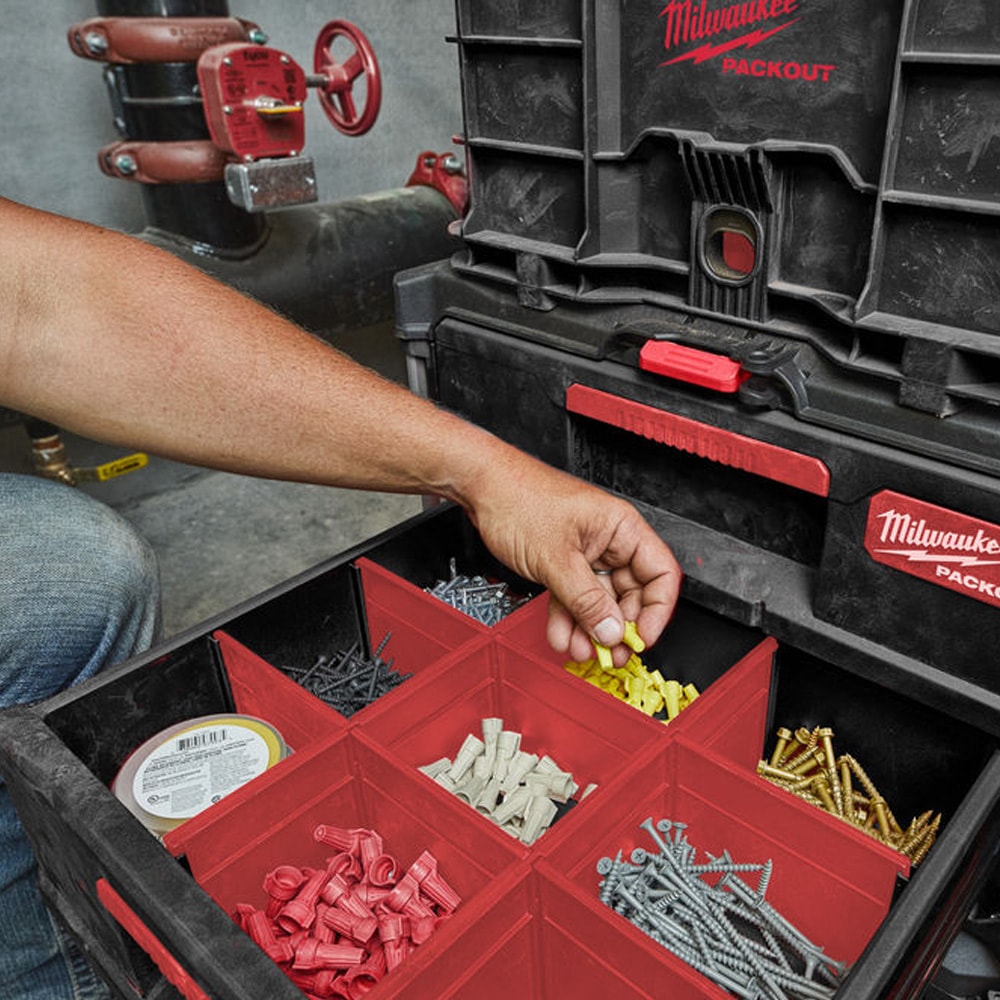 Кейс с 3-мя выдвижными отсеками PACKOUT DRAWER BOX Milwaukee (4932472130), фото 5