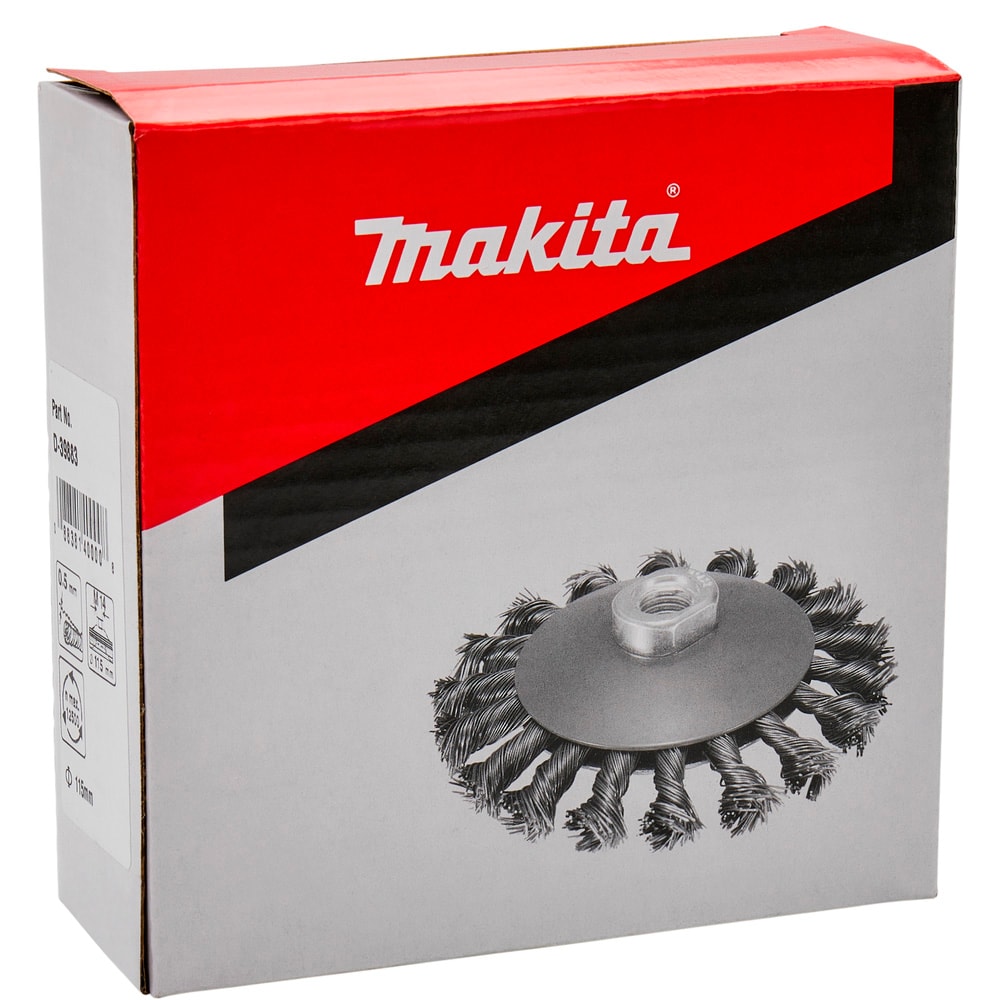 Щетка коническая, витая (115мм / М14) MAKITA (D-39883), фото 4