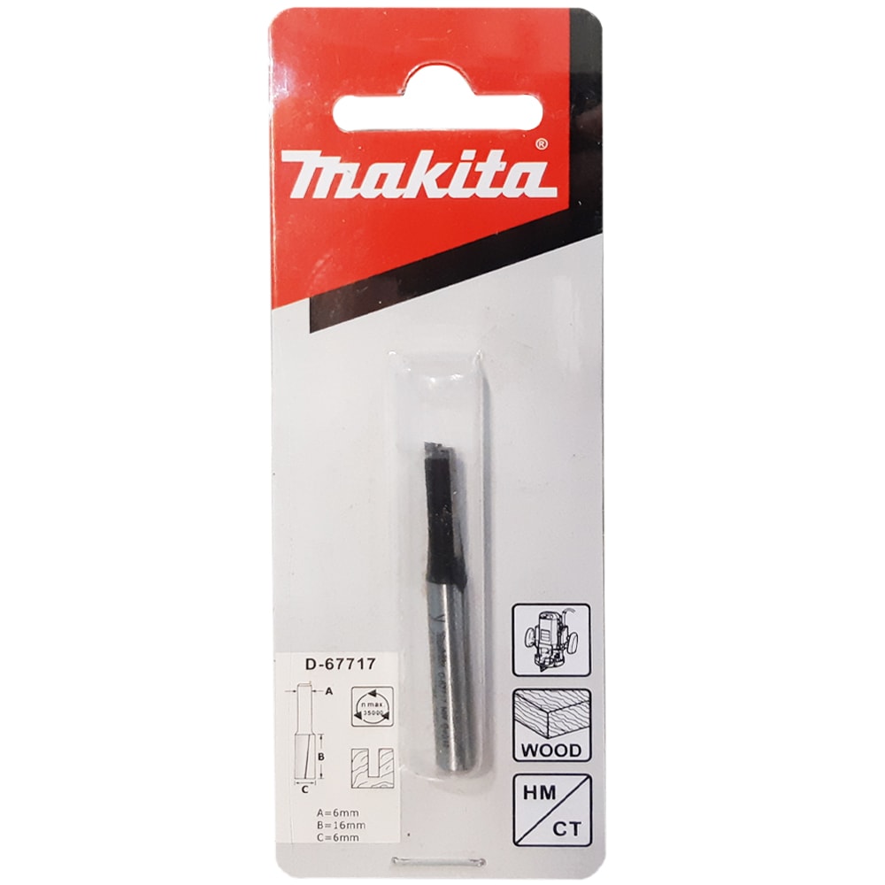 Фреза пазовая 6x16х45 / хв 6 мм MAKITA (D-67717)