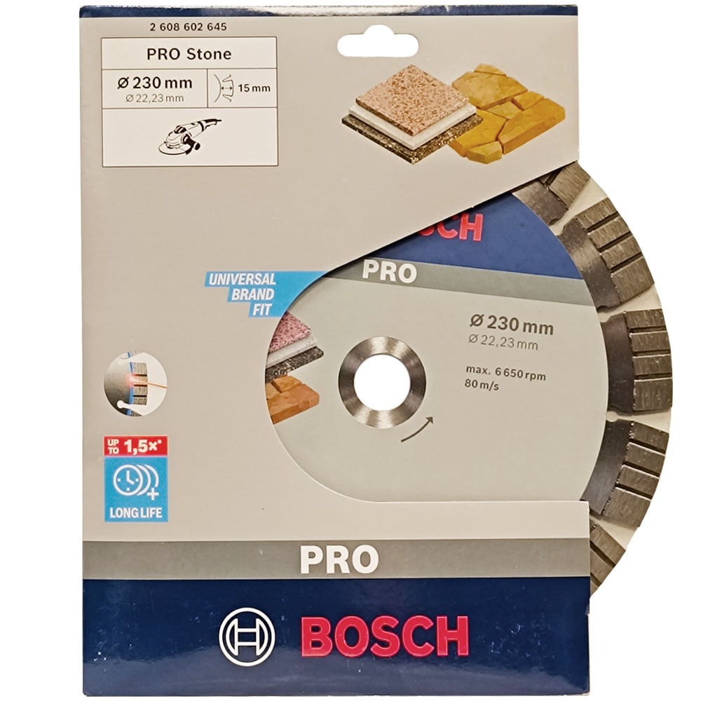 Алмазный круг PRO Stone 230х22,23 мм BOSCH (2608602645)