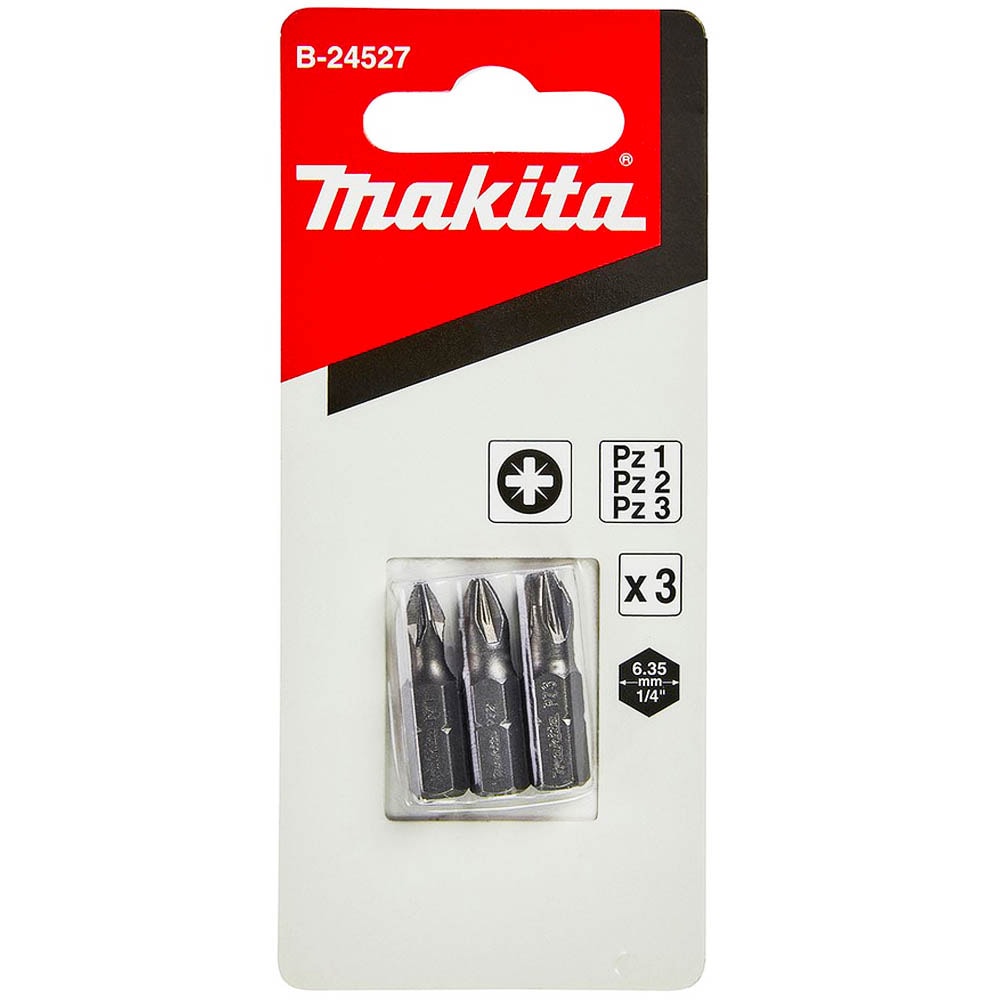 Бита PZ1/PZ2/PZ3 25 мм C-form (3 шт) MAKITA (B-24527)