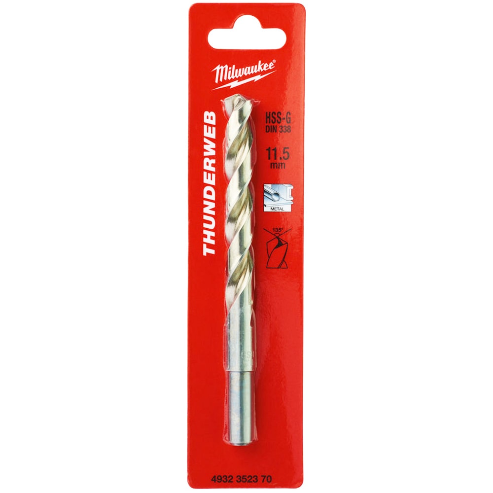 Сверло по металлу 11,5x142 мм HSS-G (1 шт) Thunderweb Milwaukee (4932352370)
