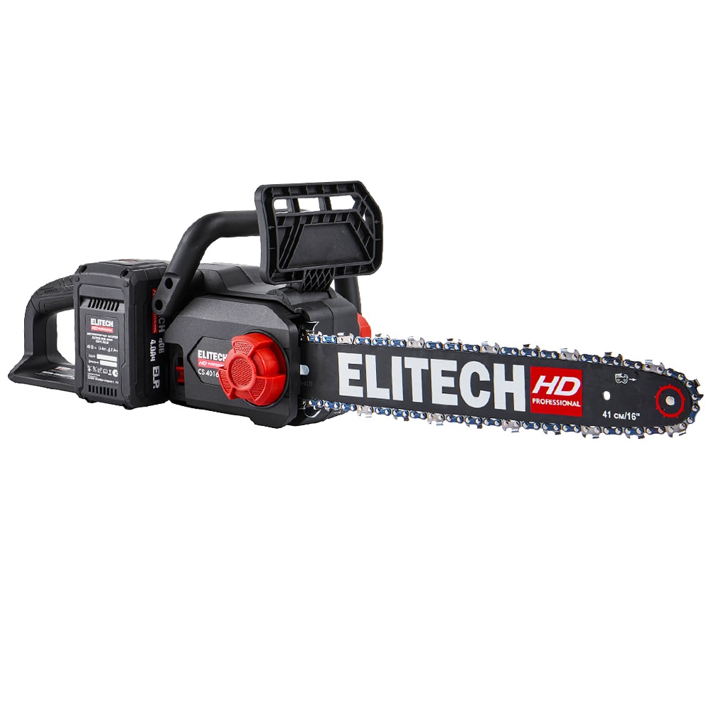 Пила цепная аккумуляторная CS 4016BLК ELITECH HD (E1611.027.01), фото 3