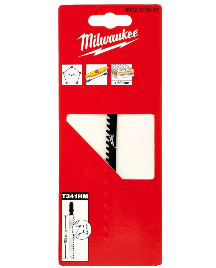 Пилка для лобзика T341HM по стекловолокну (1 шт) Milwaukee (4932373387)