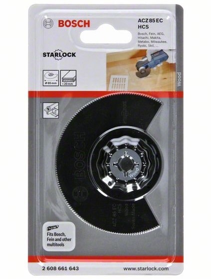 Сегментированное пильное полотно ACZ 85 EC Wood BOSCH (2608661643)