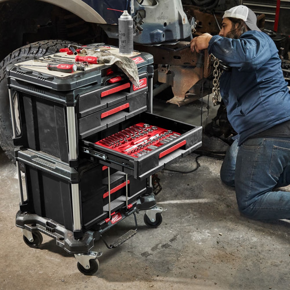 Кейс с 3-мя выдвижными отсеками PACKOUT DRAWER BOX Milwaukee (4932472130), фото 6