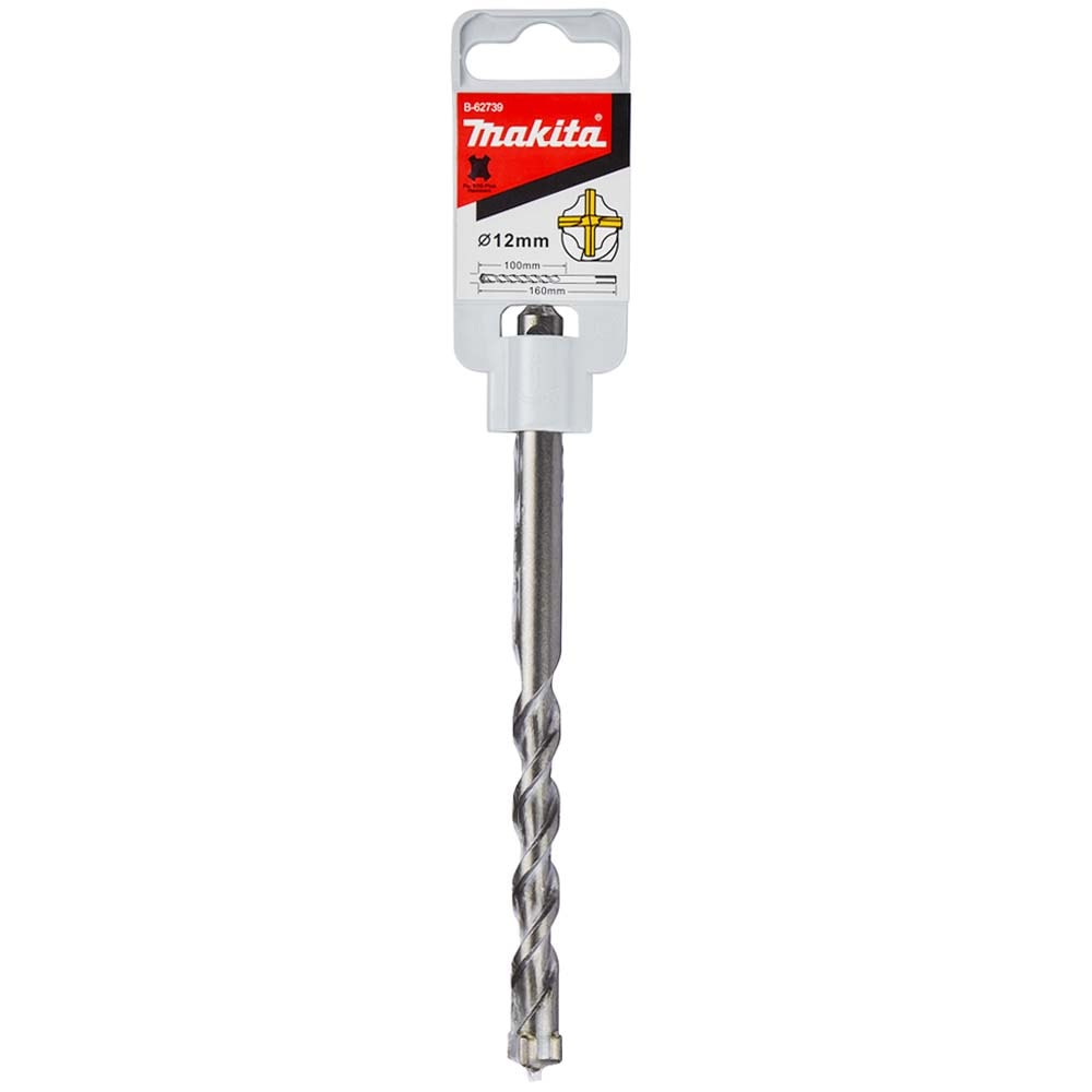 Бур по бетону SDS-Plus 4Cutter 12х100х160 мм MAKITA (B-62739)