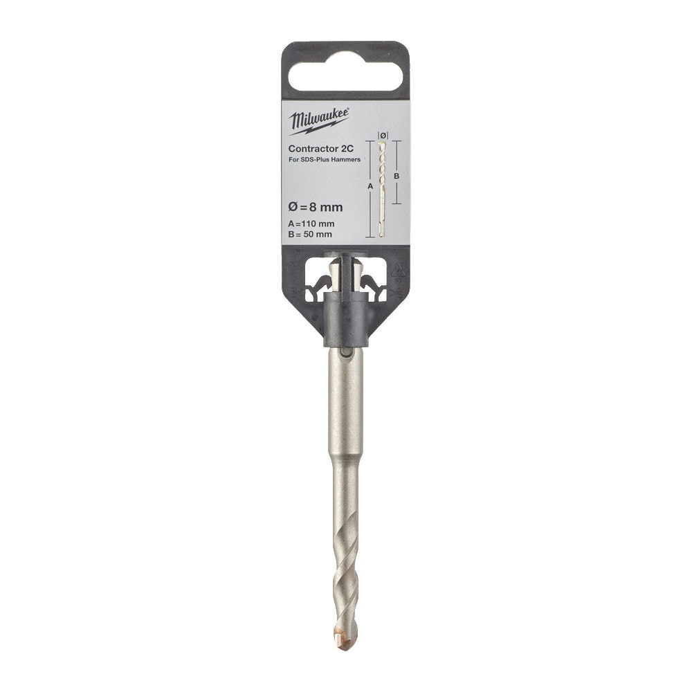 Бур по бетону SDS-Plus Contractor 2C 8х50х110 мм Milwaukee (4932471227)