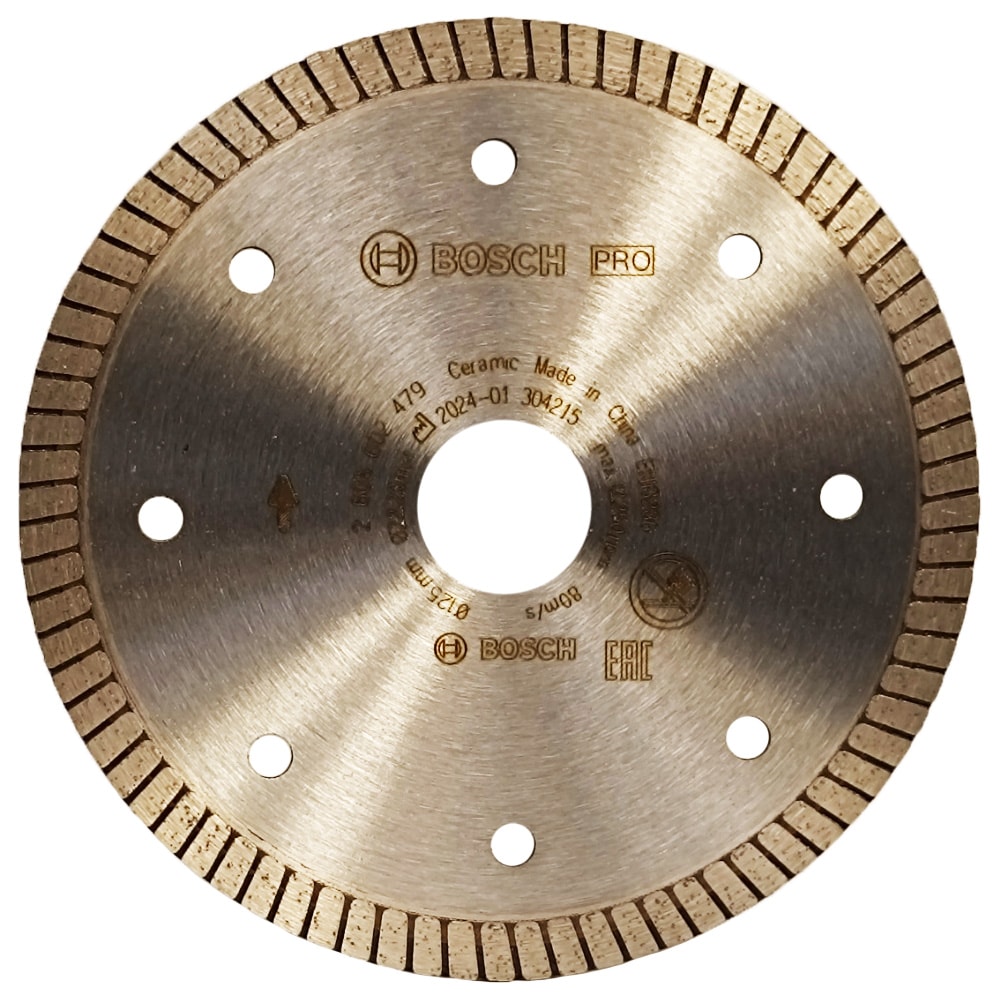 Алмазный круг 125х22,23 мм Best for Ceramic Extra-Clean TURBO, BOSCH, фото 4