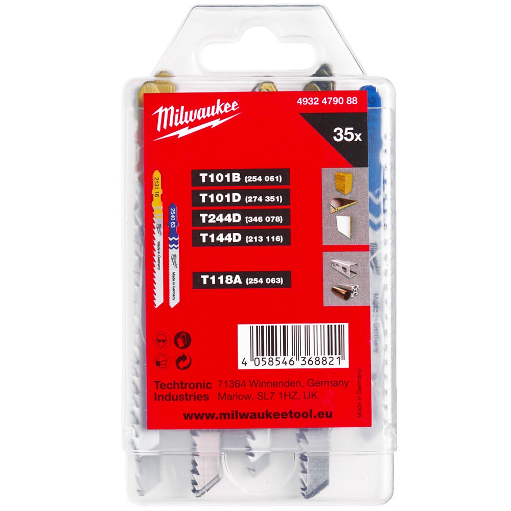 Набор пилок для лобзика SET 2 (универсальный / 35 шт) Milwaukee (4932479088)