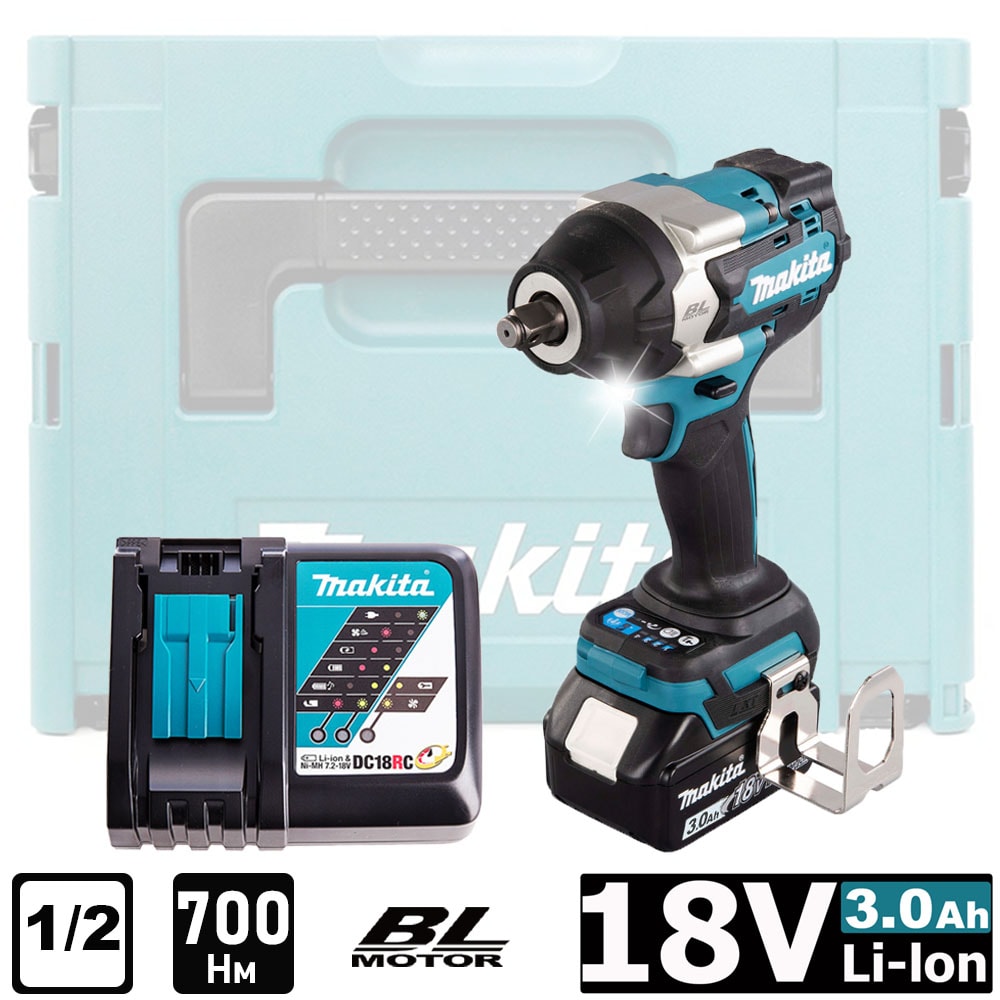 Гайковерт аккумуляторный DTW700RF1J (DTW 700 RF1J) MAKITA