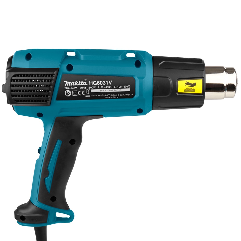 Термовоздуходувка HG6031VK (1800 Вт / 50-600° / 4 насадки / Кейс), MAKITA, фото 9