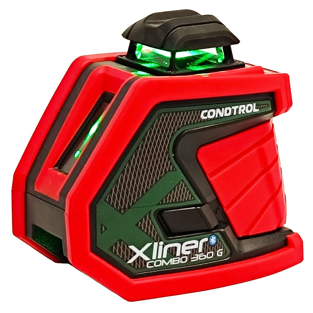 Нивелир лазерный Xliner Combo 360G (Зеленый / 40/80 м / 3 луча / ± 0.2 мм/м / Сумка), CONDTROL, фото 4