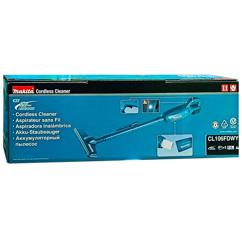 Пылесос строительный CL106FDWY (CL 106 FDWY) аккумуляторный MAKITA, фото 2