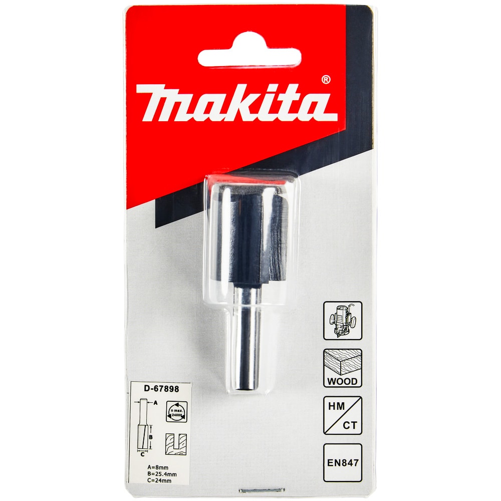 Фреза пазовая "Standard" 22x25,4x57 / хв 8 мм MAKITA (D-67898)