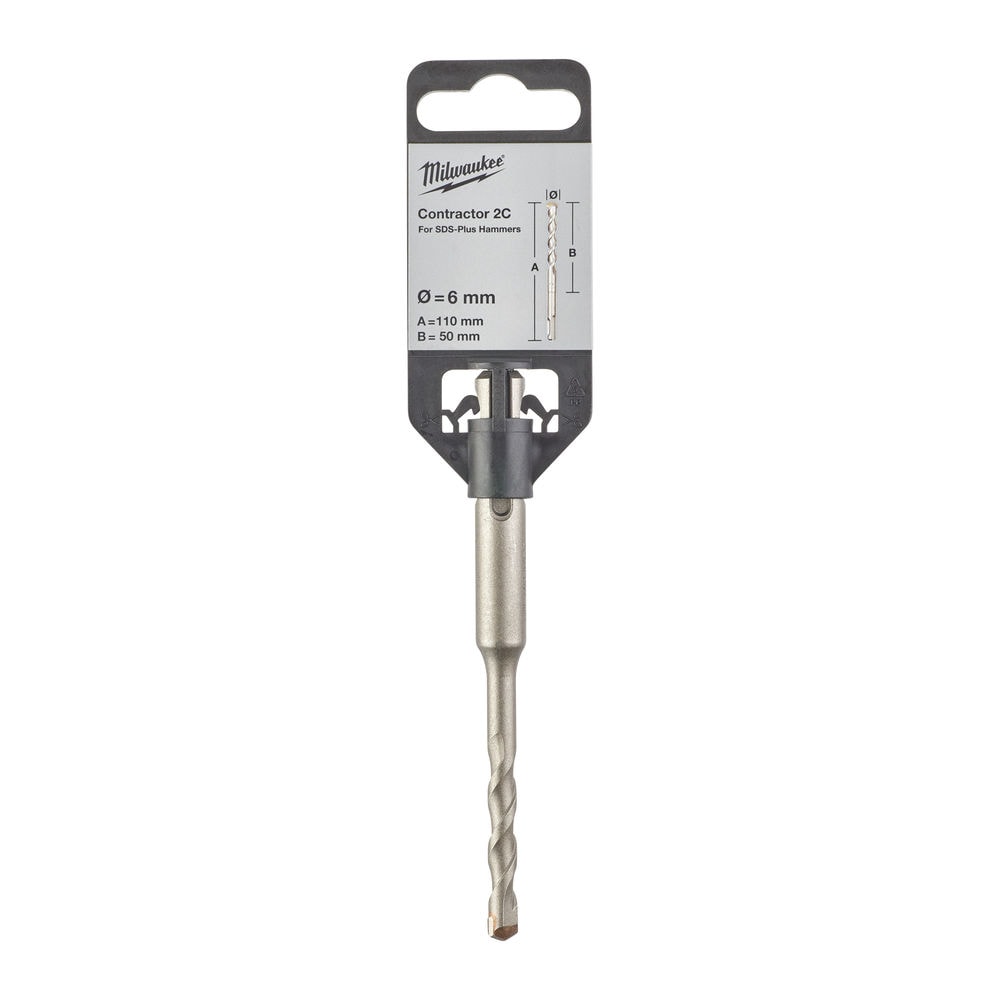 Бур по бетону SDS-Plus Contractor 2C 6х50х110 мм Milwaukee (4932471217)