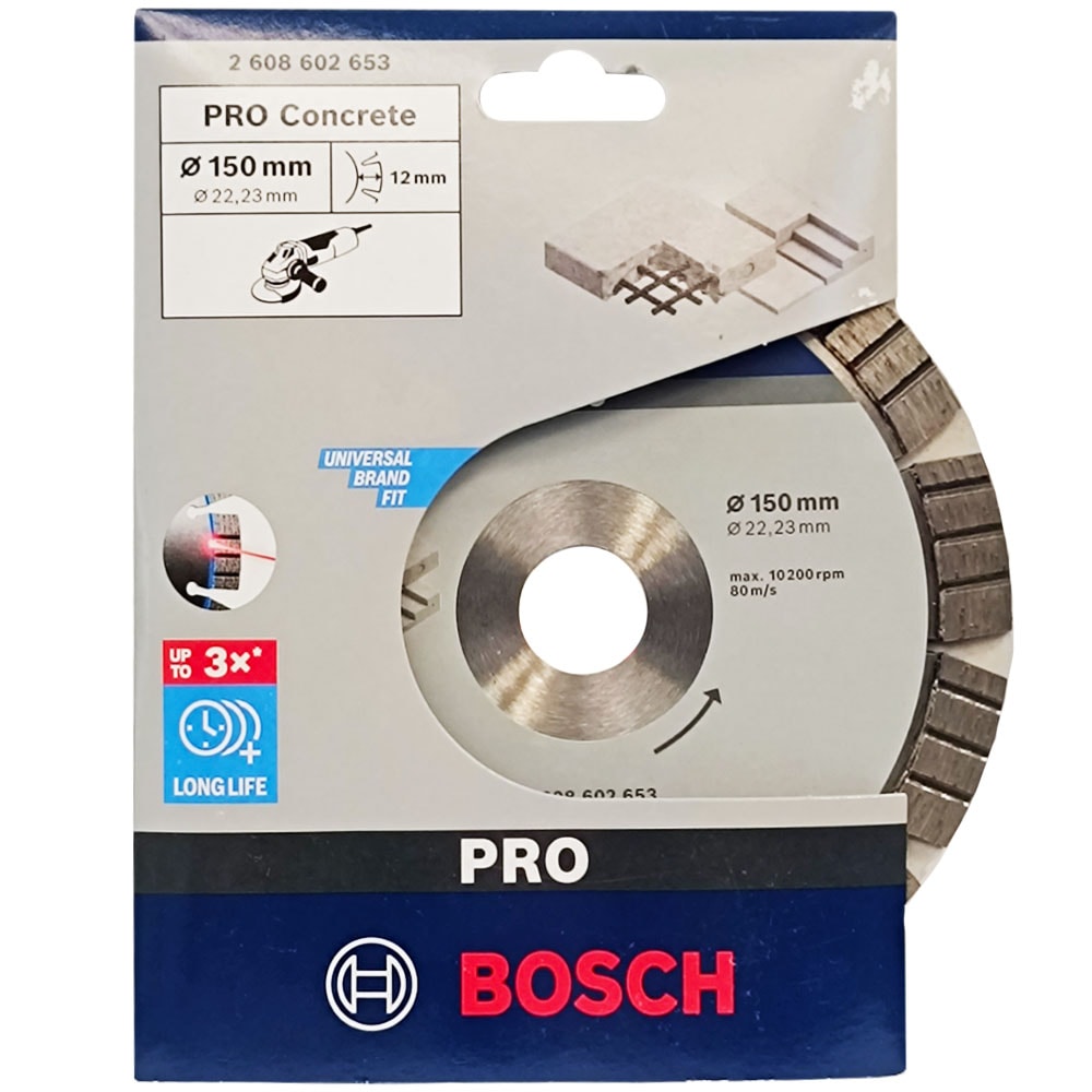 Алмазный круг PRO Concrete 150x22,23 мм BOSCH (2608602653)