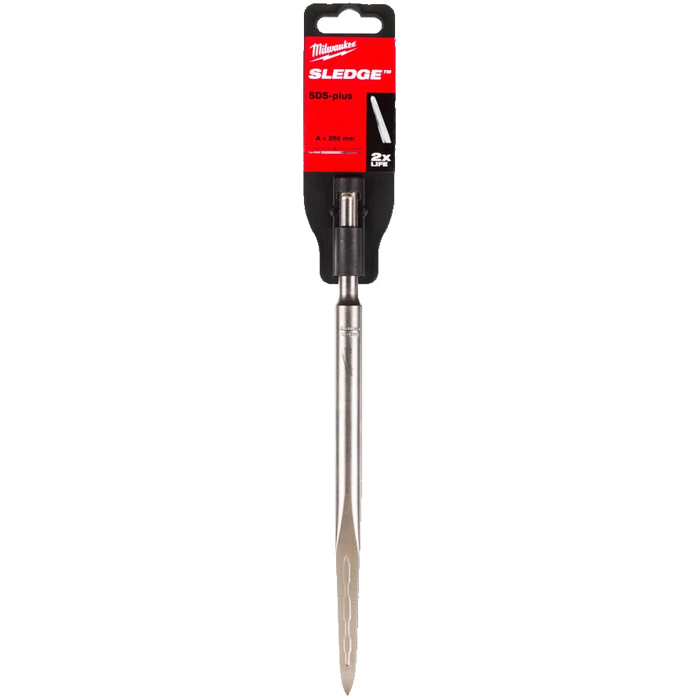 Зубило пикообразное SDS-Plus 250 мм Sledge Milwaukee (4932493607)