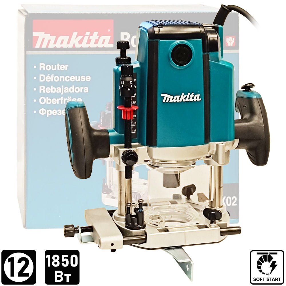 Фрезер вертикальный RP1802FX02 (1850 Вт / D12 мм), MAKITA