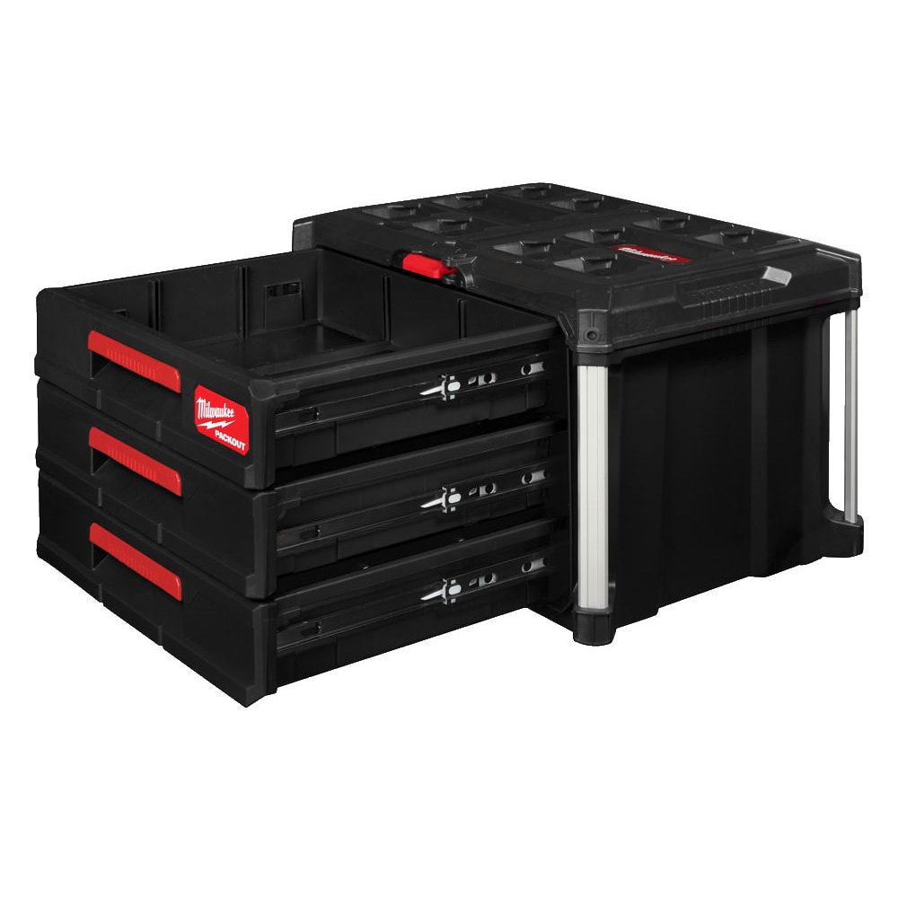 Кейс с 3-мя выдвижными отсеками PACKOUT DRAWER BOX Milwaukee (4932472130), фото 3