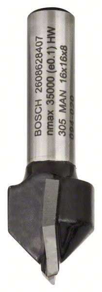 Фреза__V-образная 90° D16x16x45 / хв 8 мм, BOSCH, фото 3