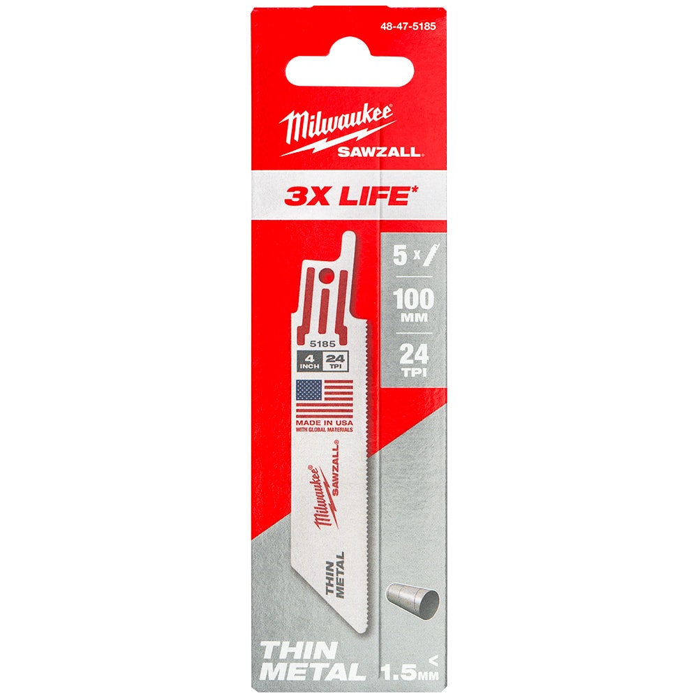 Пильное полотно Thin Kerf S522EF по металлу (5 шт / 100 мм) Milwaukee (48475185)