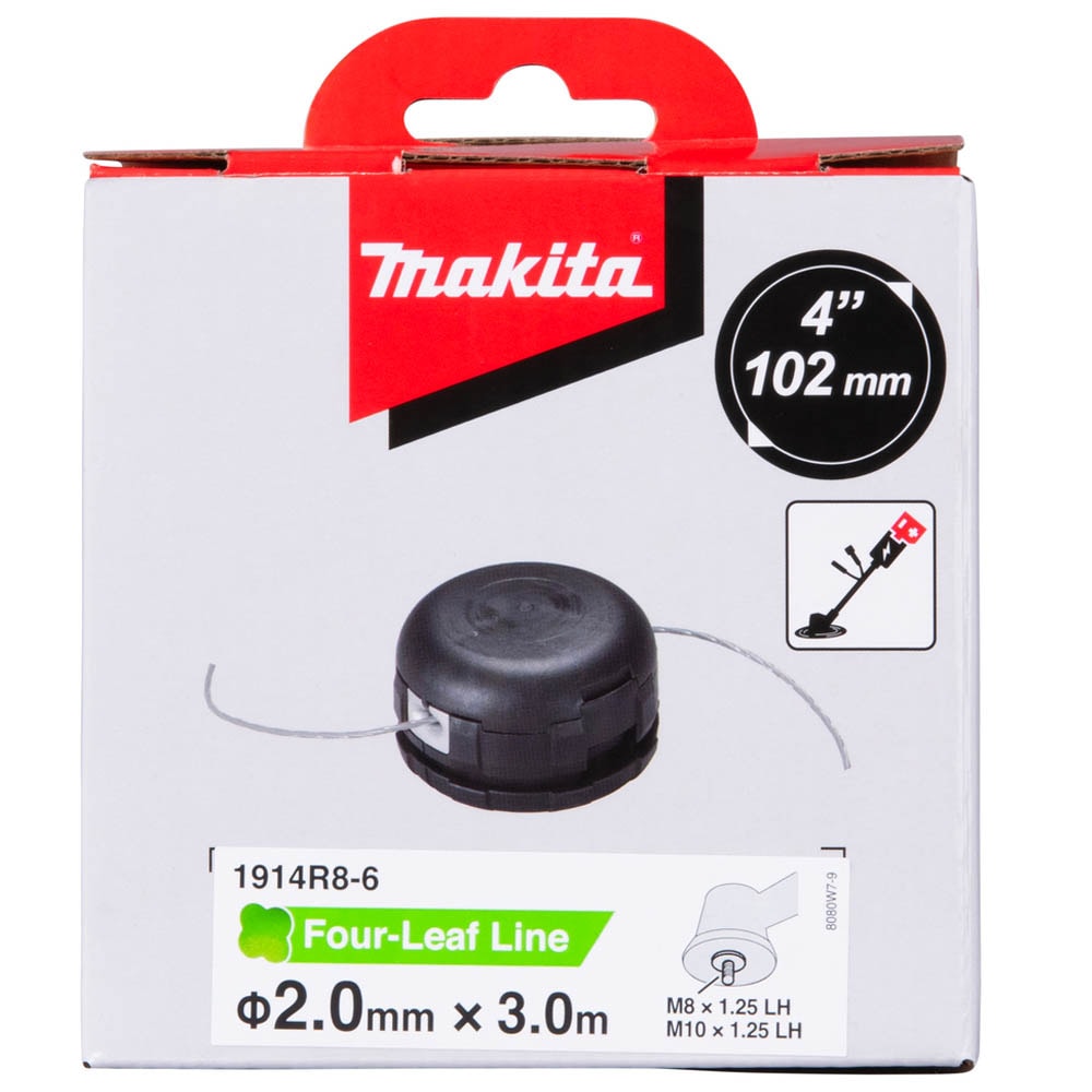 Головка триммерная M8/10x1.25LH (полуавтоматическая) к триммеру DUR368A / UR003G MAKITA (1914R8-6), фото 5