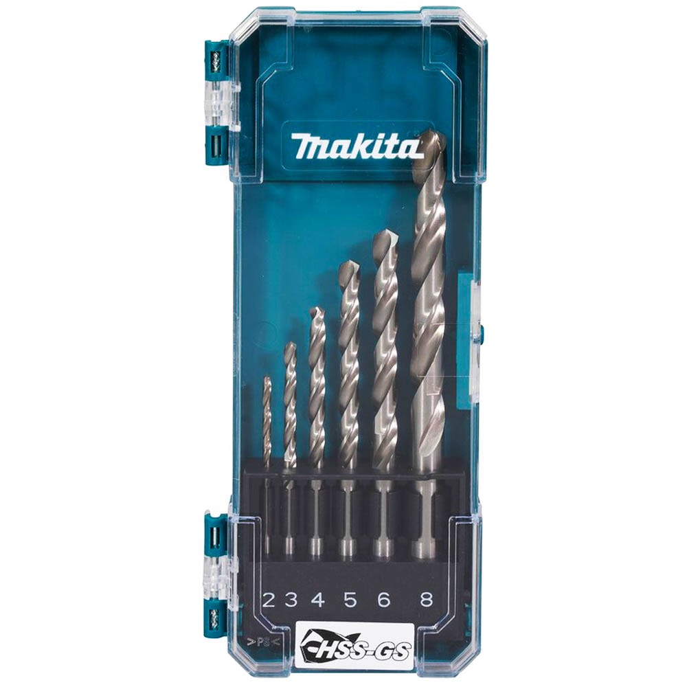 Набор сверл по металлу HSS-GS 2-8 мм (6 шт) MAKITA (D-78346)