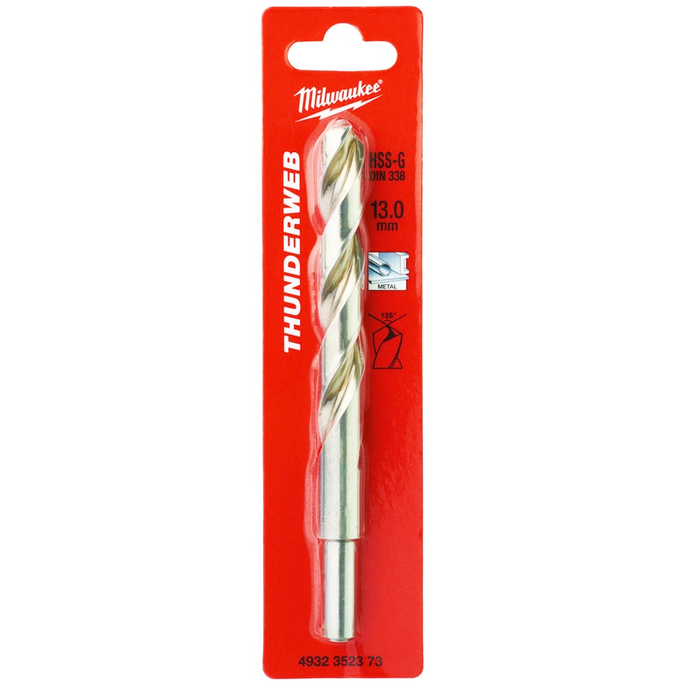 Сверло по металлу 13x151 мм HSS-G (1 шт) Thunderweb Milwaukee (4932352373)