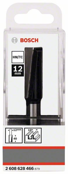 Фреза пазовая D16x40x81 / хв 12 мм BOSCH (2608628466)