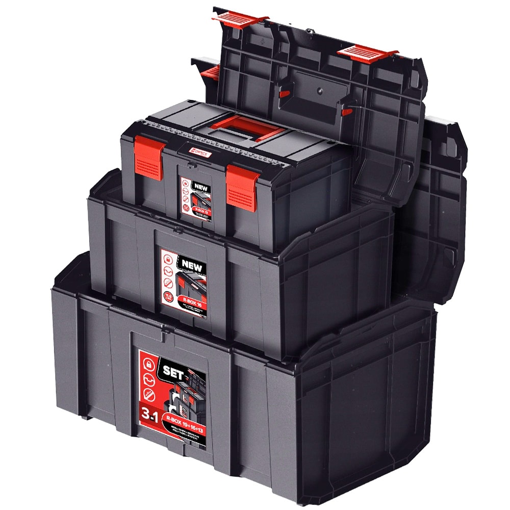 Набор ящиков для инструмента QBRICK Regular R-BOX 19 / R-BOX 16 и R-BOX 13 (Z253938PG001), фото 2