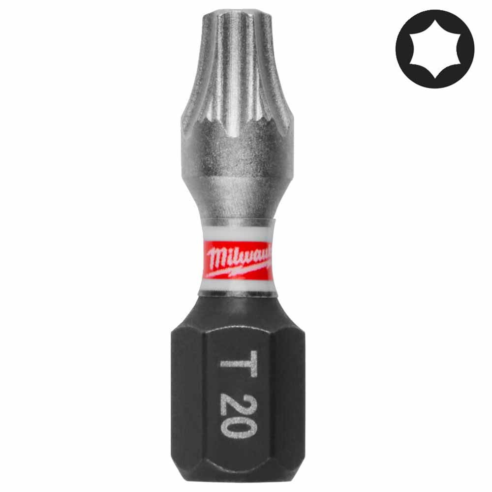 Бита ударная Shockwave Impact Duty TX20 25 мм (3 шт) Milwaukee (4932500363), фото 2