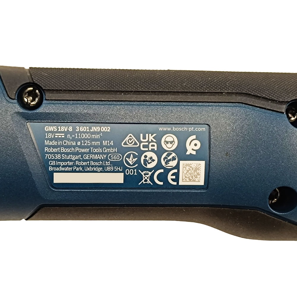Угловая шлифмашина аккумуляторная GWS 18V-8 Professional BOSCH (06019N9000), фото 9