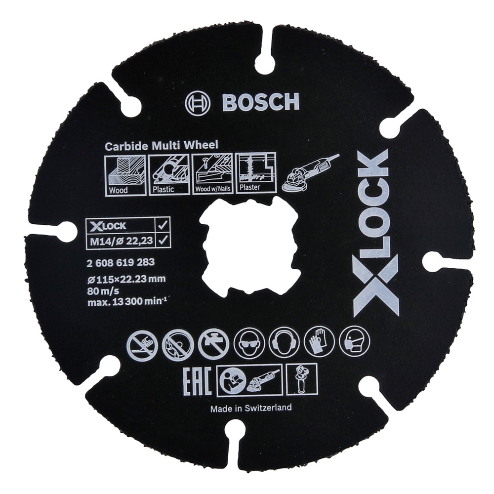 Универсальный отрезной круг X-LOCK 115x22.23 мм Carbide Multi Wheel BOSCH (2608619283), фото 2