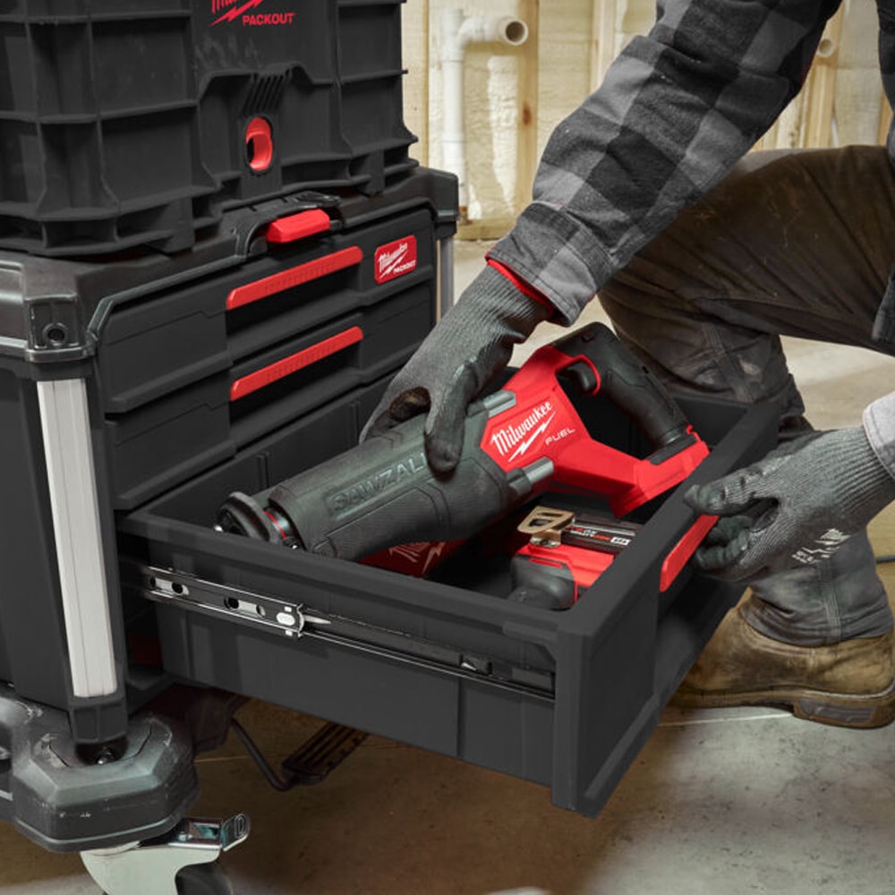 Кейс с выдвижными отсеками 2+1 PACKOUT DRAWER BOX Milwaukee (4932493190), фото 6