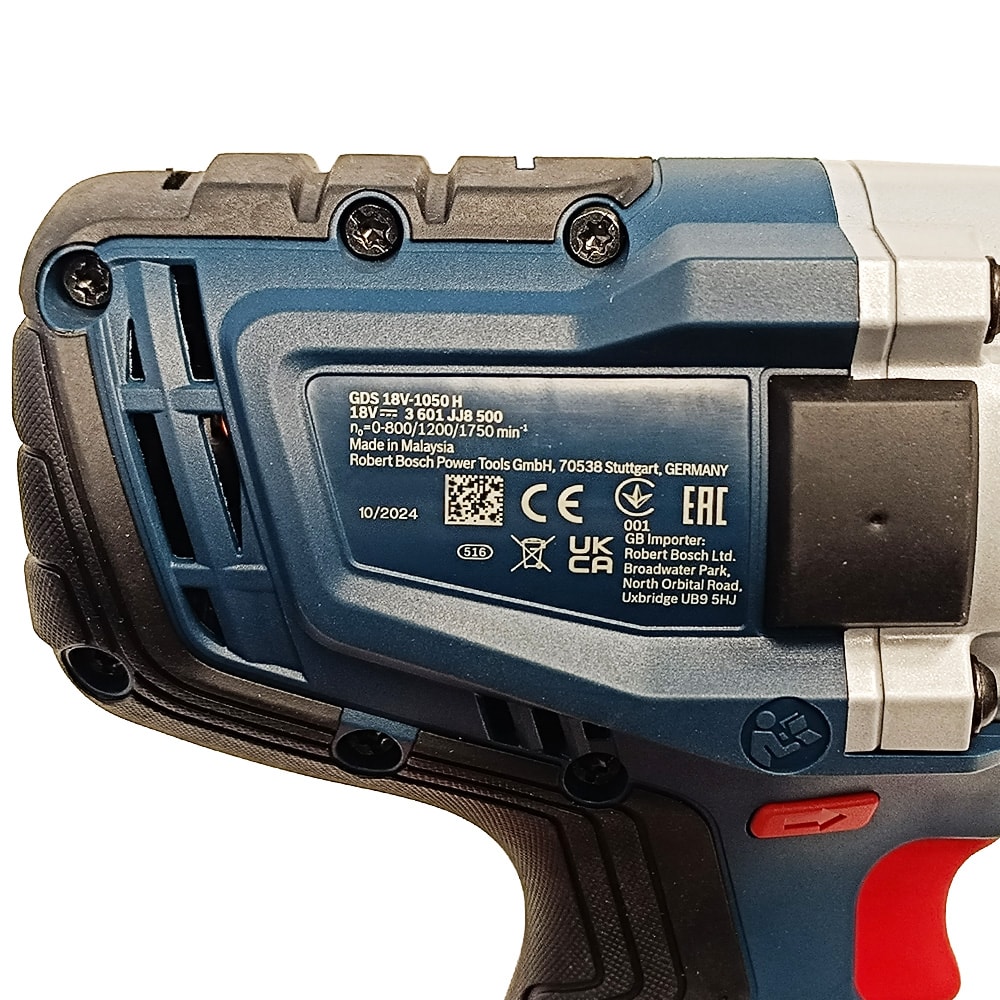 Гайковерт аккумуляторный GDS 18V-1050 H Professional BOSCH (06019J8522), фото 10