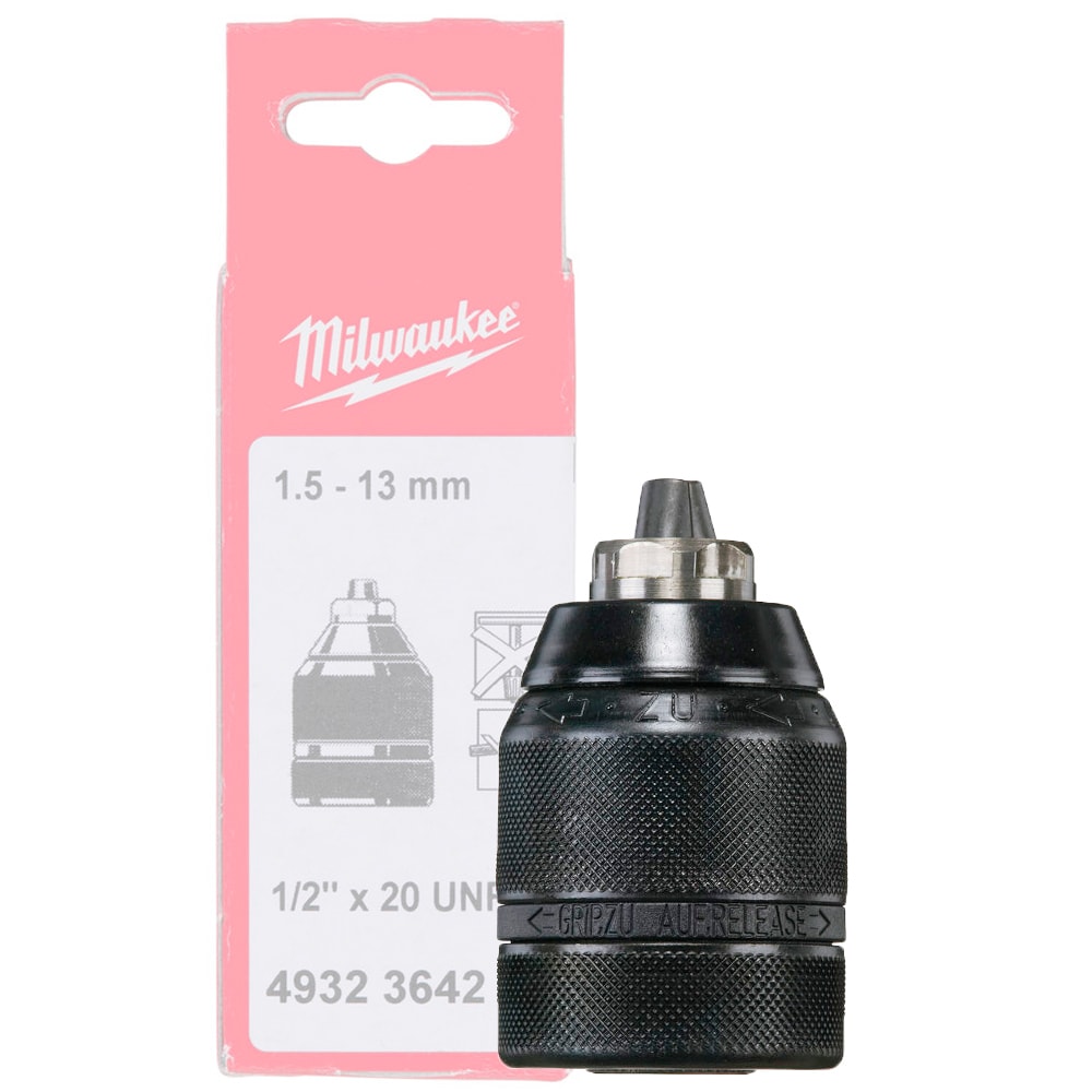 Патрон быстрозажимной 1.5 - 13 мм с посадкой 1/2" Milwaukee (4932364265)