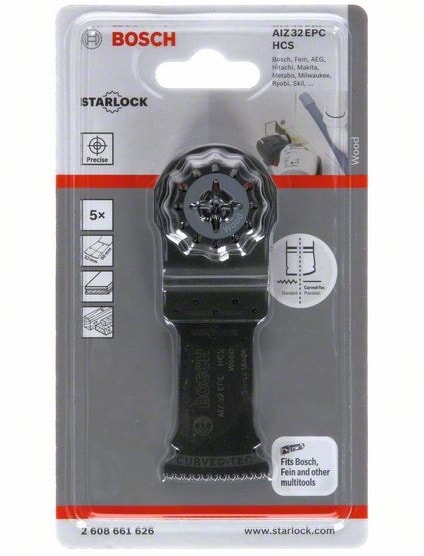 Starlock_Пильное полотно AIZ 32 EC Wood (HCS / 5 шт), BOSCH