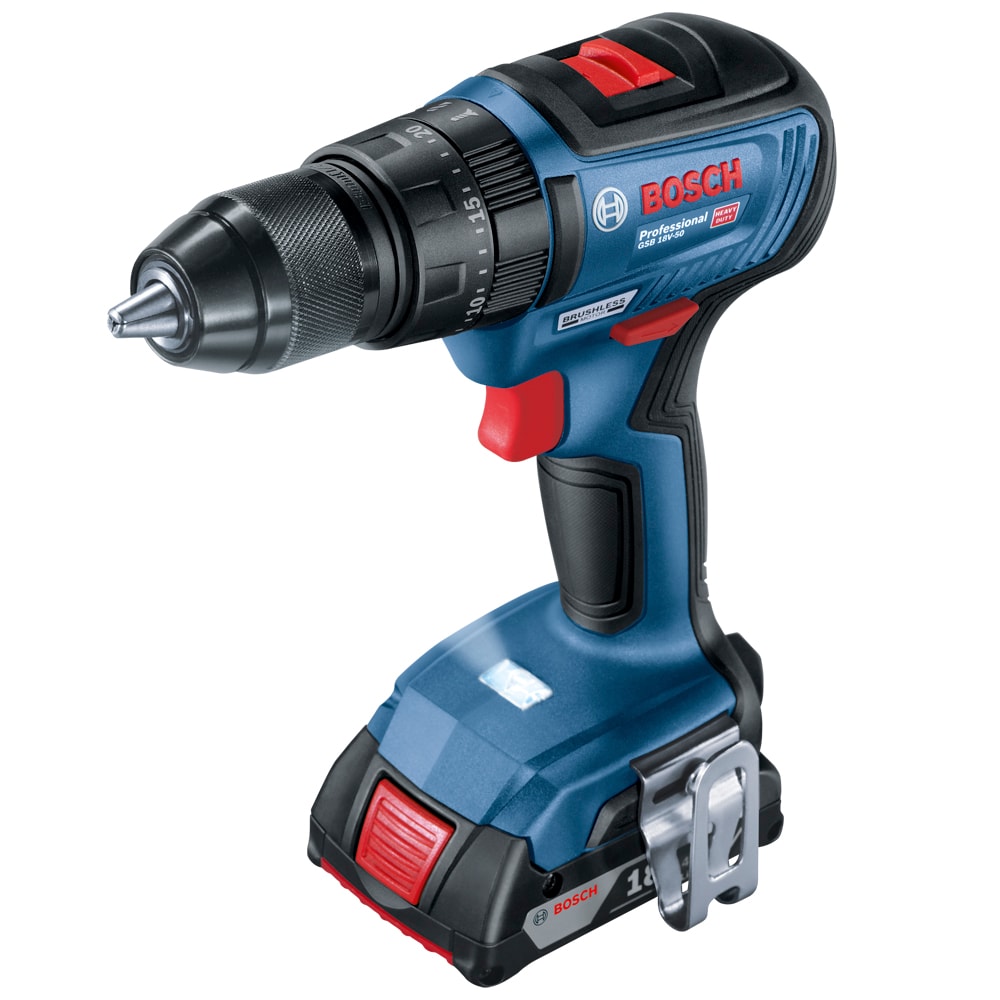 Дрель-шуруповерт ударная аккумуляторная GSB 18V-50 Professional BOSCH (06019H5106), фото 3