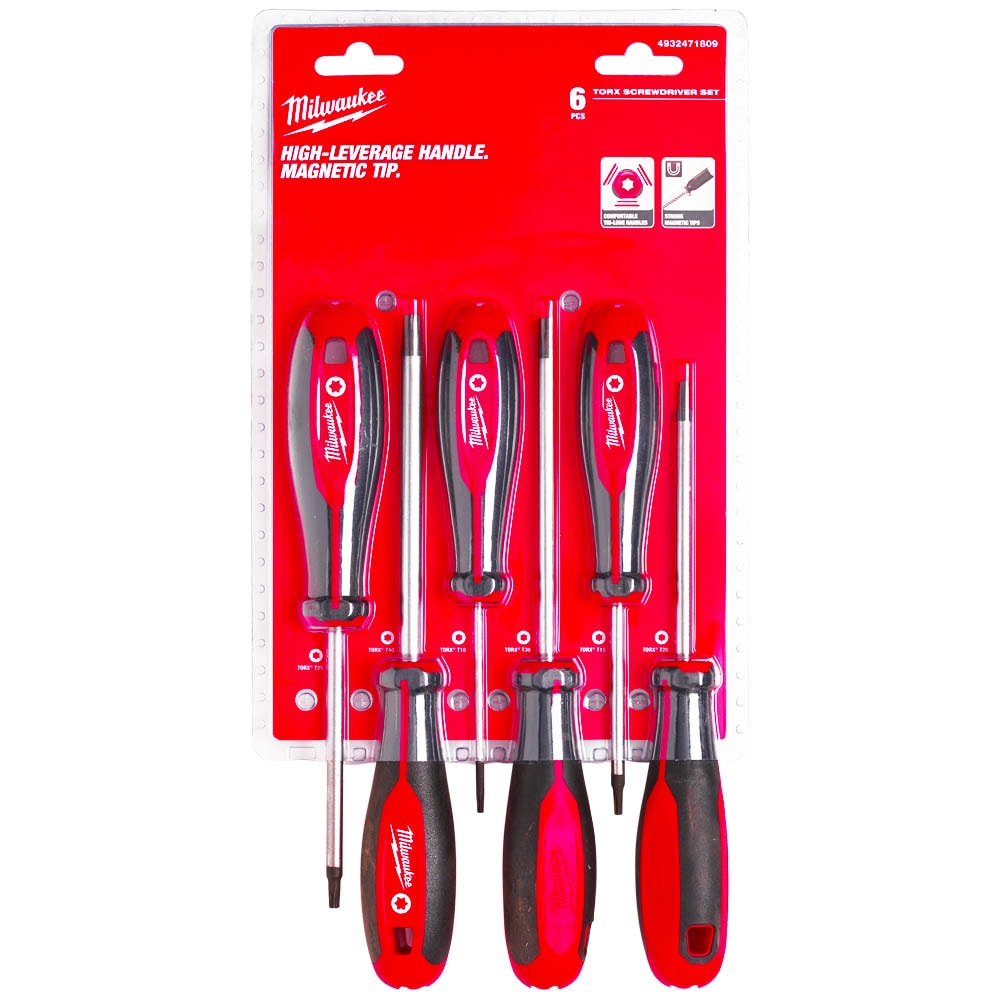 Набор магнитных отверток TORX (6 шт) Milwaukee (4932471809)